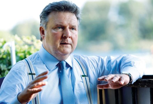 Interviewtermin mit Bürgermeister Dr. Michael Ludwig, im STrandgasthaus Birner.