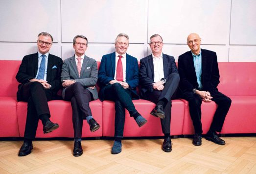 v. l.: Markus Müller, Alexander Rosenkranz, Wilhelm Frank, Werner Saxinger, Werner Langsteger | © Steffen Saint-Clair